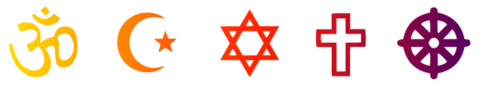 wereldreligies-symbolen